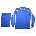 Customize blank dry fit soccer jersey set ,long sleeve grade ori cheap plain soccer jersey on hot sale